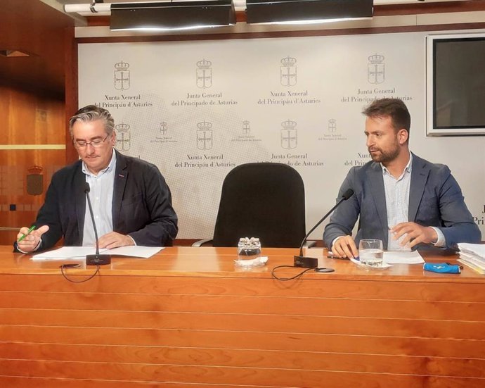 Rueda de prensa de los diputados del PP Pablo González y Álvaro Queipo.