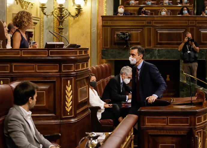 El president del Govern espanyol, Pedro Sánchez, al Congrés dels Diputats.