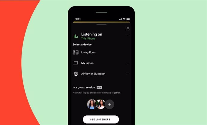 Spotify amplía las sesiones grupales con la escucha simultánea entre sus miembro
