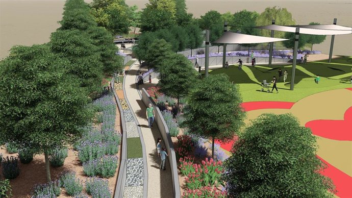 Proyecto del nuevo espacio dentro del Parque de Sa Riera
