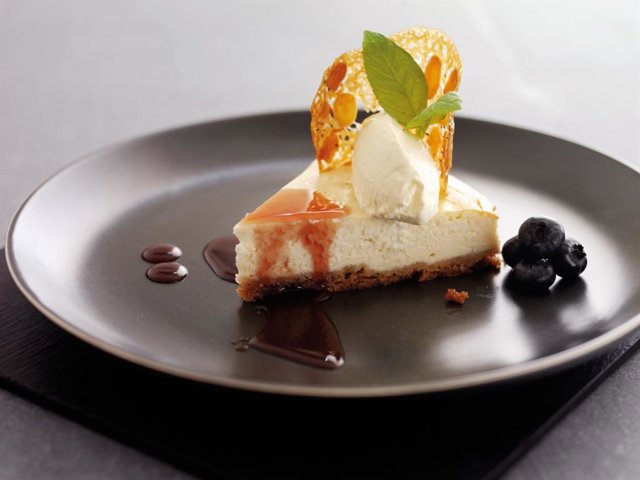 Tarta de queso realizada con Parmigiano Reggiano