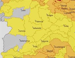 Avisos por calor y tormentas en Castilla y León.