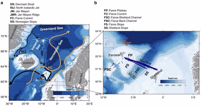 Nueva corriente oceánica descubierta en el Atlántico Norte