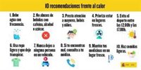 Salud recomienda extremar las precauciones ante la ola de calor