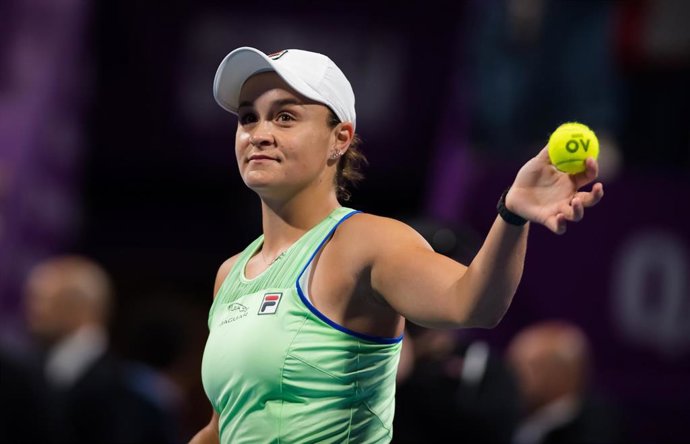 Ashleigh Barty durante un torneo de la temporada 2019