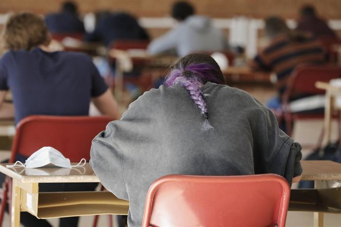 Imagen de archivo de una alumna de Bachillerato