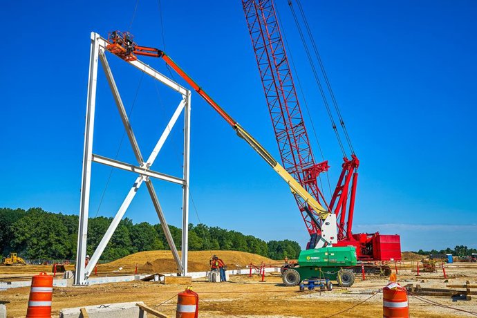 Economía/Motor.- GM continúa la construcción de su planta de baterías en EE.UU. 