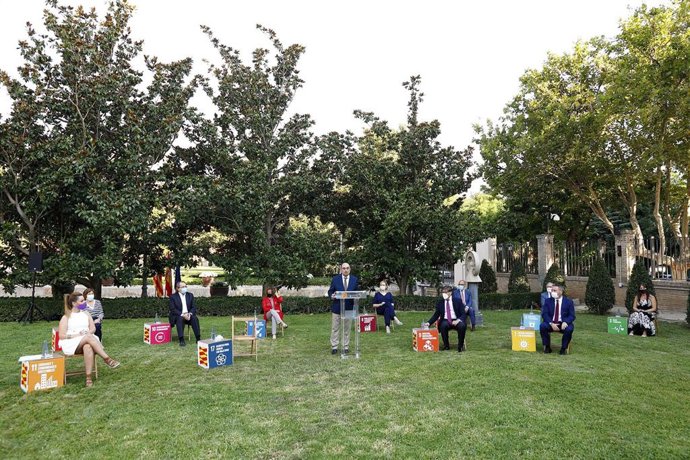 El presidente de Aragón, Javier Lambán,  ha hecho balance del año de Gobierno