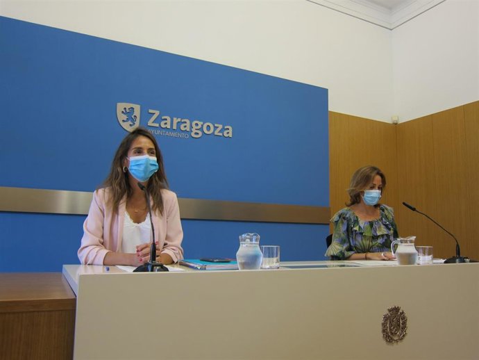 Rueda de prensa tras la celebración del Gobierno de Zaragoza.