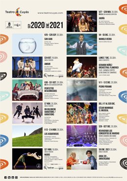 Programación del Teatro Cuyas a partir de septiembre de 2020