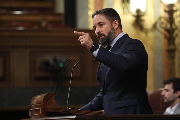 El presidente de Vox, Santiago Abascal
