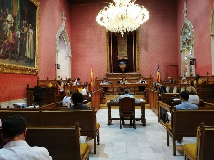 Sesión plenaria en el Consell de Mallorca.