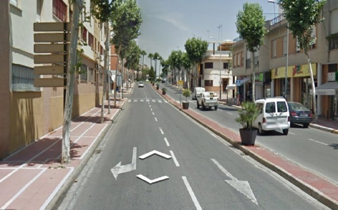 Imagen de la Avenida de España de Dos Hermanas (Sevilla), lugar donde ha tenido lugar el accidente