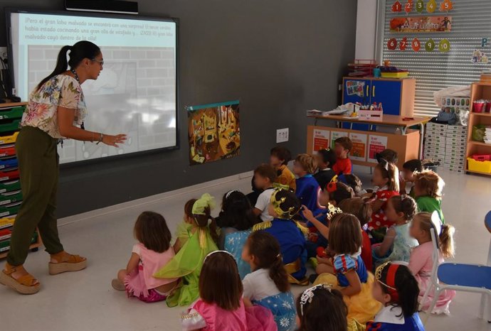 Imagen de archivo de una clase de Educación Infantil.