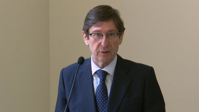 El presidente de Bankia, José Ignacio Goirigolzarri, durante su estancia en Valncia este jueves.