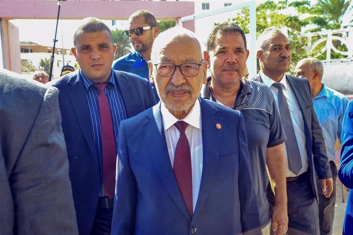 El líder del partido islamista Ennahda y presidente del Parlamento de Túnez, Rachid Ghanuchi