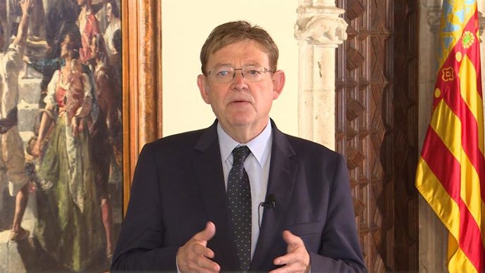 Ximo Puig en un mensaje institucional