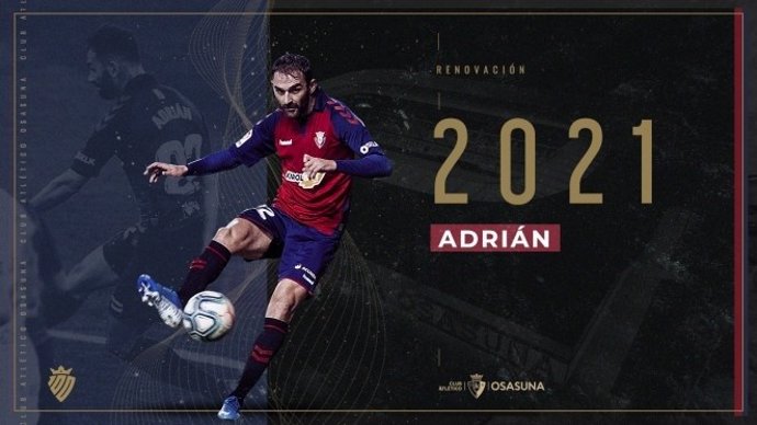 Fútbol.- Adrián López renueva una temporada con Osasuna 
