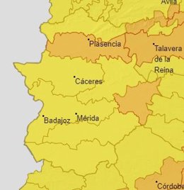 Alertas en Extremadura para el 31 de julio