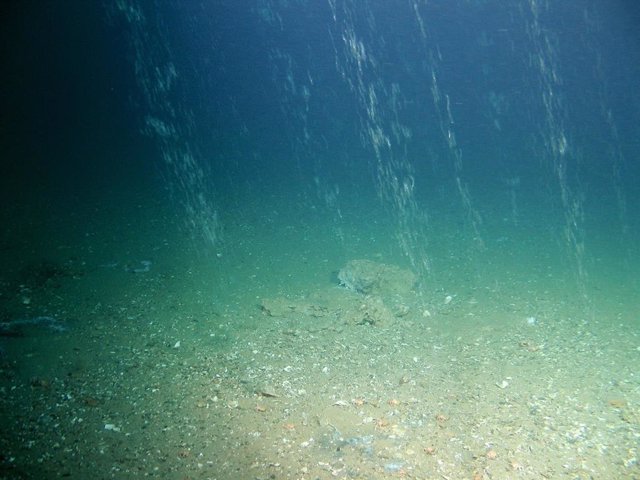 Fugas de metano en el fondo alrededor de pozos abandonados en el Mar del Norte