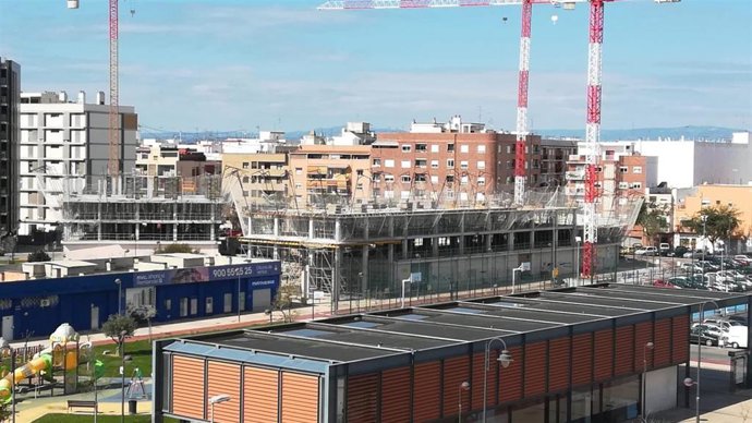 Estructura de la primera fase de Residencial Q de Metrovacesa en Quart de Poblet