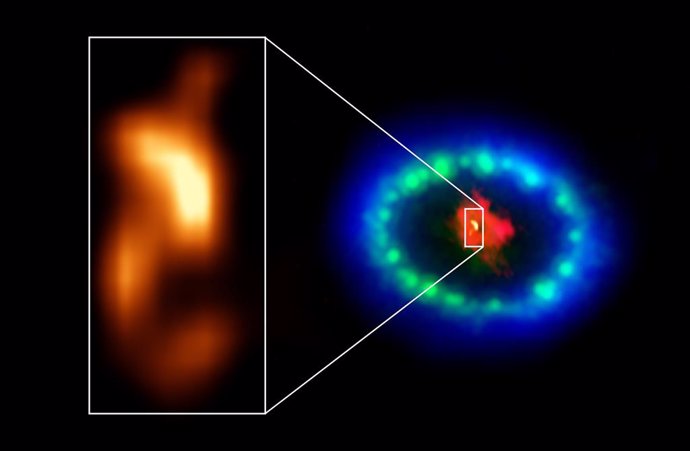 Una joven estrella de neutrones parece ocultarse en la supernova 1987A