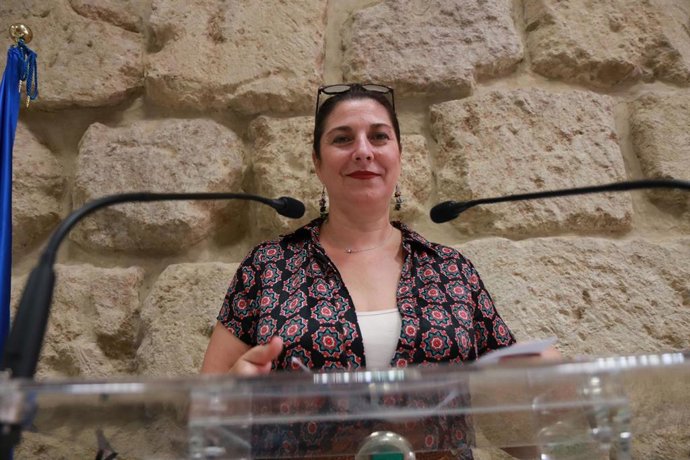 Eva Contador en el Ayuntamiento de Córdoba.