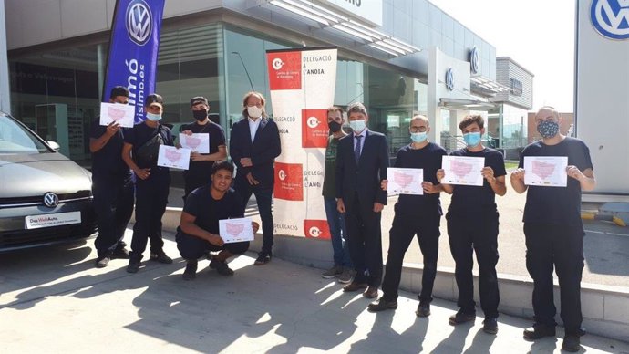 El grupo de jóvenes que ha cursado estos cursos