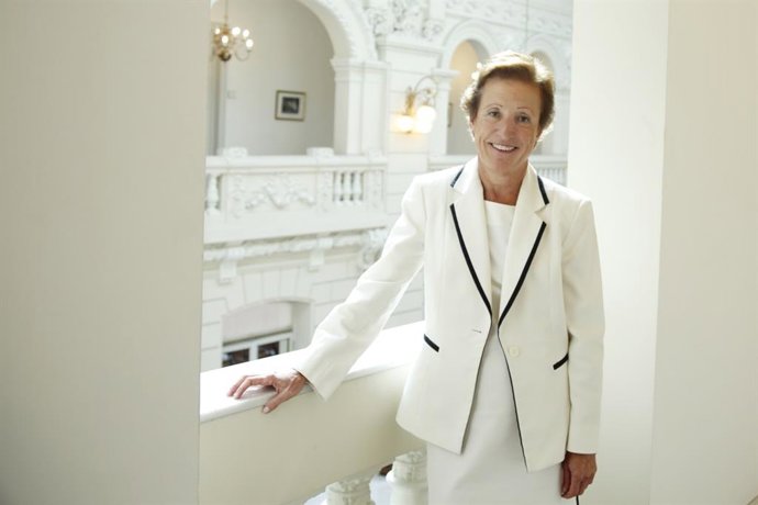     La fiscal de Sala Coordinadora de Violencia sobre la Mujer, Pilar Martín-Nájera, tras jurar su cargo ante la Sala de Gobierno del Tribunal Supremo