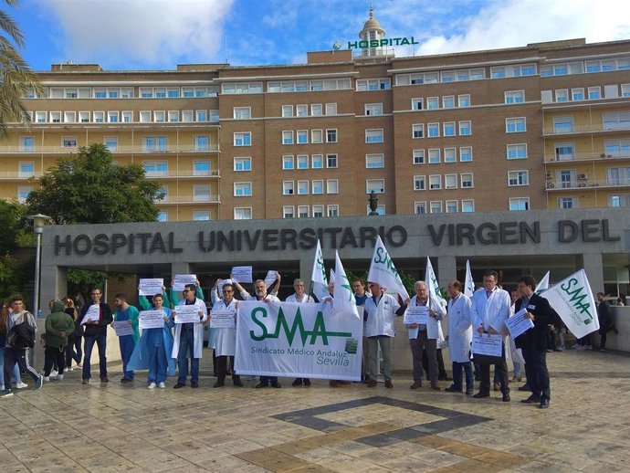 Concentración del Sindicato Médico Andaluz, en una imagen de archivo