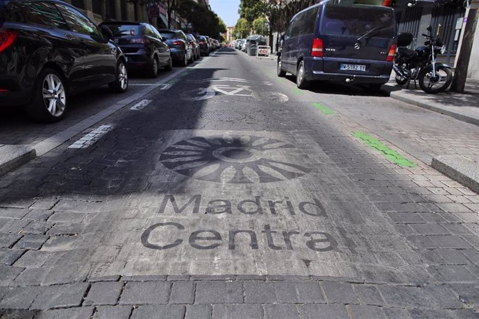 Distintivo de Madrid Central.