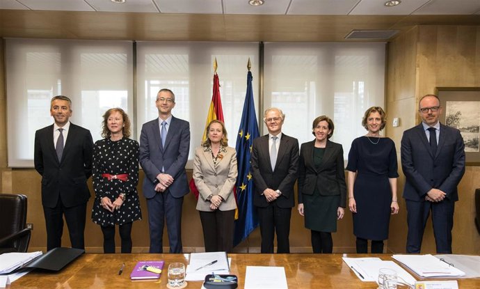 Los miembros de la Autoridad Macroprudencial (Amcesfi) en su primera reunión