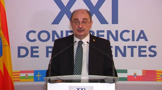 El presidente Lambán en la XXI Conferencia de Presidentes Autonómicos.