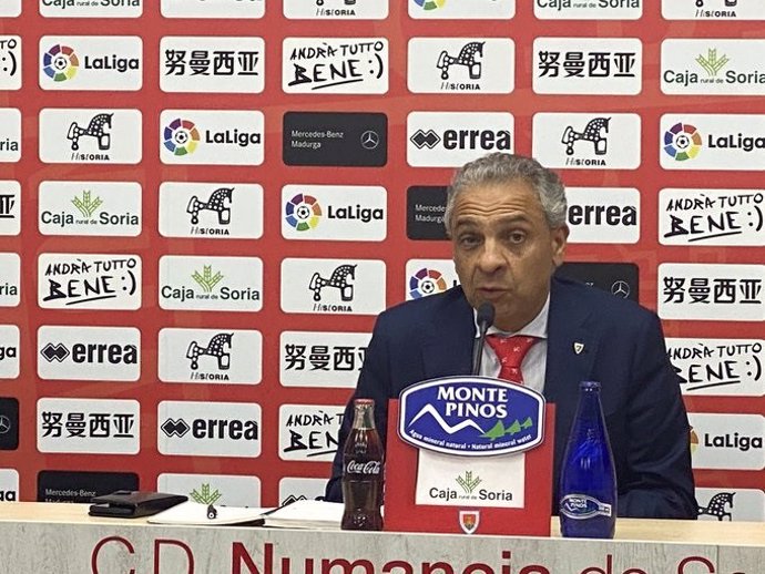 Fútbol.- Moisés Israel (Numancia): "Espero que LaLiga entienda que 24 equipos no