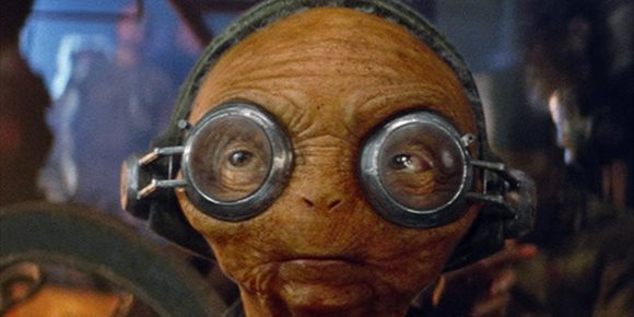 1. Así de espeluznante iba a ser Maz Kanata en Star Wars