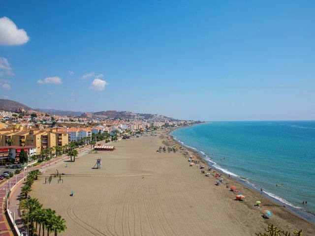 Playa del municipio malagueño de Rincón de la Victoria