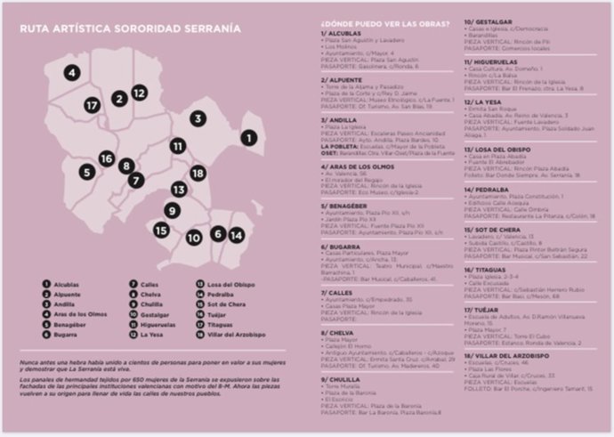 Folleto de Sororidad Serranía