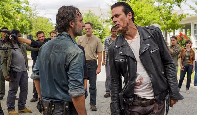 Rick y Negan en The Walking Dead