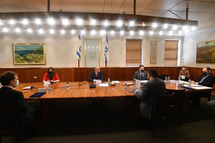 Benjamin Netanhayu en el Consejo de Ministros