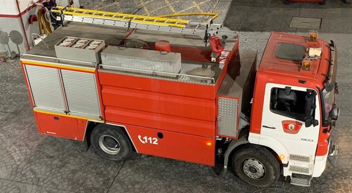 Coche de bomberos en Melilla