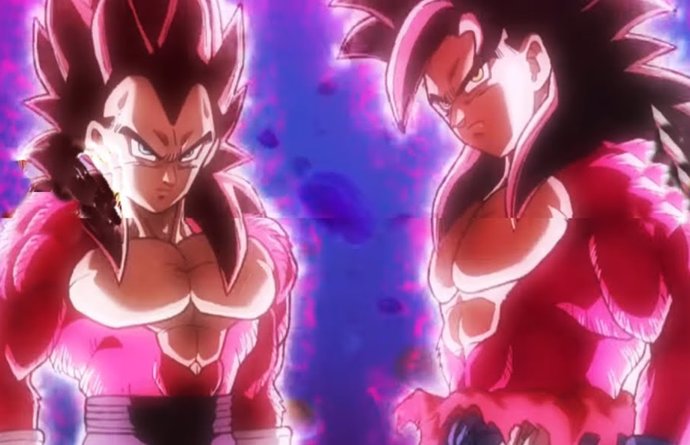 VIDEO: Vegeta y Goku en modo Super Saiyan Fase 4 en Super Dragon Ball Héroes