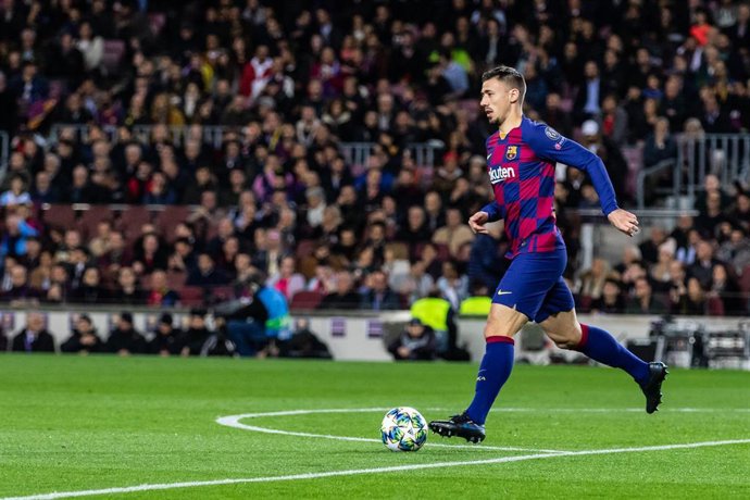 Clément Lenglet durante un partido con el FC Barcelona