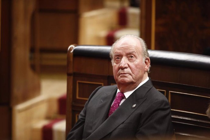 Foto de archivo del rey emérito don Juan Carlos I en el acto conmemorativo del 40 aniversario de la Constitución de 1978, en el Congreso (Madrid/España) a 6 de diciembre de 2018.