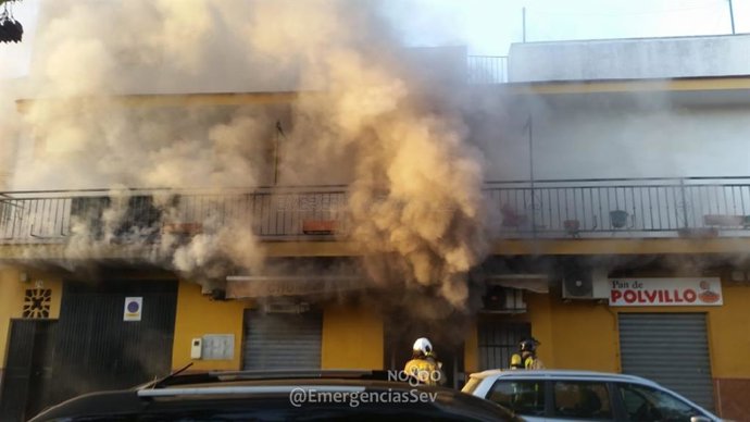 Incendio en una churrería de Torreblanca