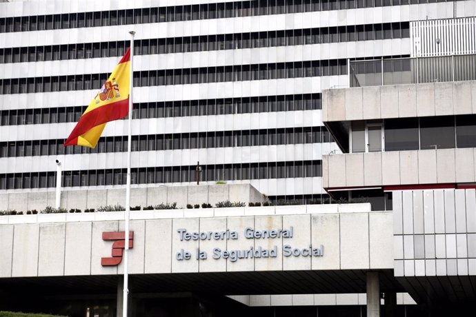 Edificio de la sede de la Tesorería General de la Seguridad Social, en Madrid (España), a 6 de febrero de 2020.