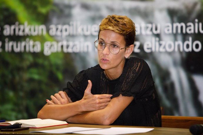 María Chivite interviene en un encuentro con alcaldes de Baztan