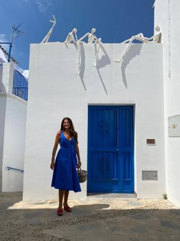 La delegada territorial de Turismo, Regeneración, Justicia y Administración Local de la Junta de Andalucía, Nuria Rodríguez, en los XV Encuentros de Arte de Genalguacil