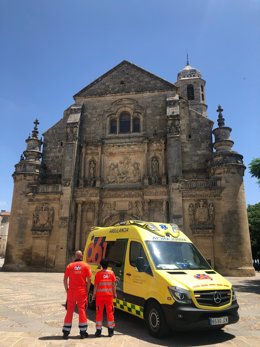 Equipo de coordinación avanzada del 061 en Úbeda.