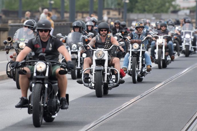 Imagen de motocicletas de Harley-Davidson.