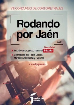 Cartel del VIII Concurso de Cortometrajes 'Rodando por Jaén'.